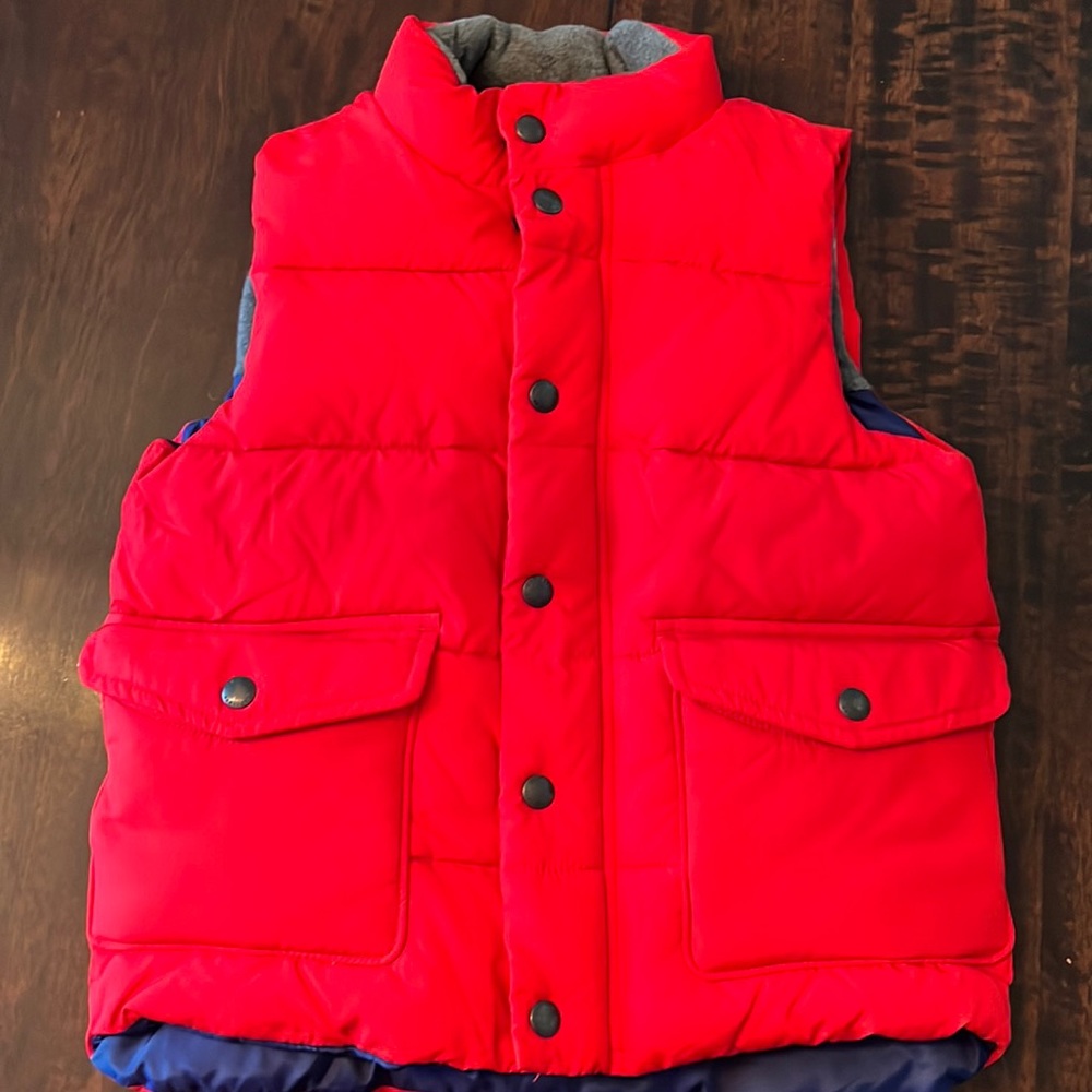 Boys baby gap red puffer vest
